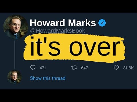 Howard Marks on the Emerging 25-Year Stock Market Sea Change