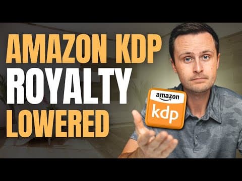 Amazon KDP's Royalty Changes: Impact on Low Content Books
