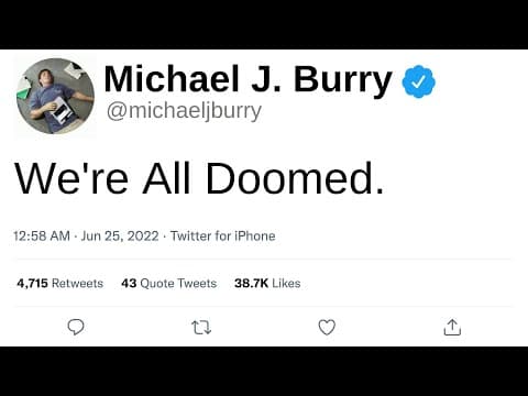 Michael Burry's Economic Predictions: Insights from His Latest Tweets