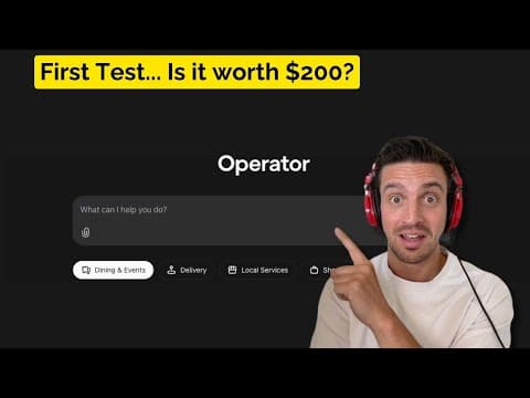 Testing OpenAI's Operator: A $200 Experiment